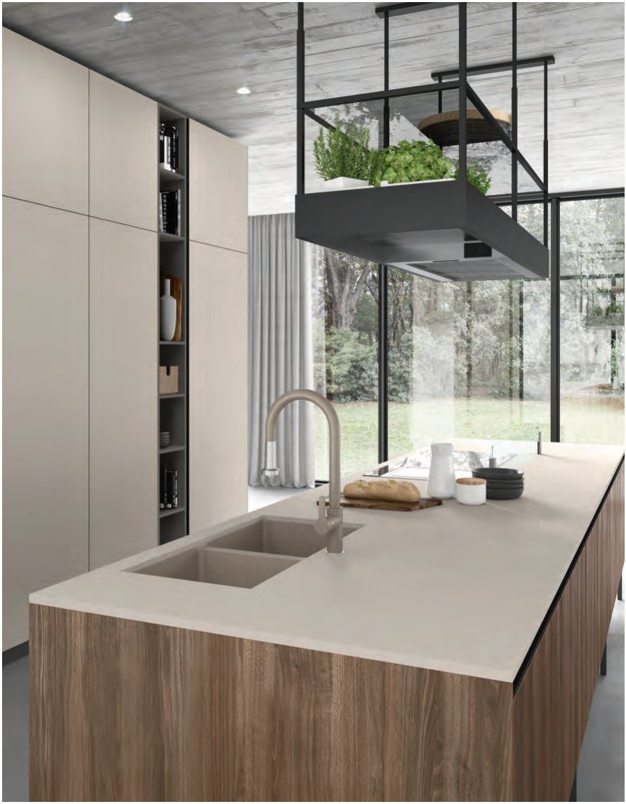 Cucina FAinteriors — lavello sull'isola
