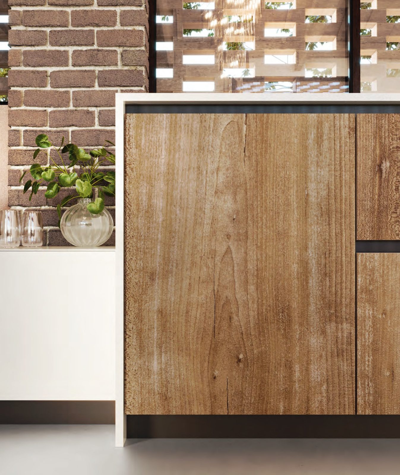 Cucina FAinteriors — anta in legno